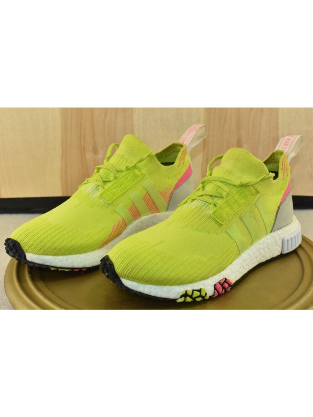 Adidas NMD Racer Primeknit Women Shoes Size 5.5 Semi-Solar Yellow Sneakers